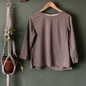 Muji 3/4 Sleeve Top